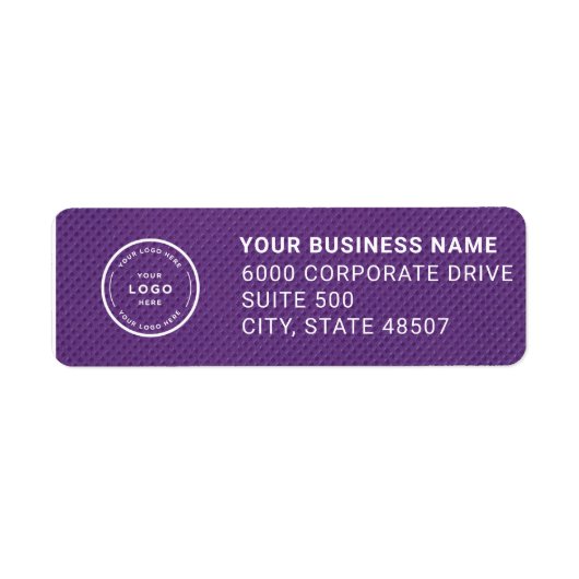 Elegant Custom Business Return Address Label (Voorkant)