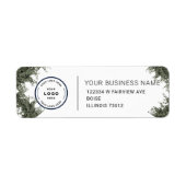 Elegant Custom Business Return Address Label (Voorkant)