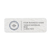 Elegant Custom Business Return Address Label (Voorkant)