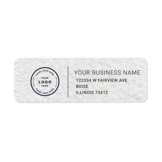 Elegant Custom Business Return Address Label (Voorkant)