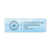 Elegant Custom Business Return Address Label (Voorkant)