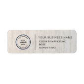 Elegant Custom Business Return Address Label (Voorkant)