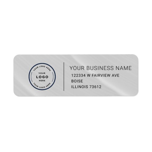 Elegant Custom Business Return Address Label (Voorkant)