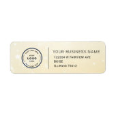 Elegant Custom Business Return Address Label (Voorkant)