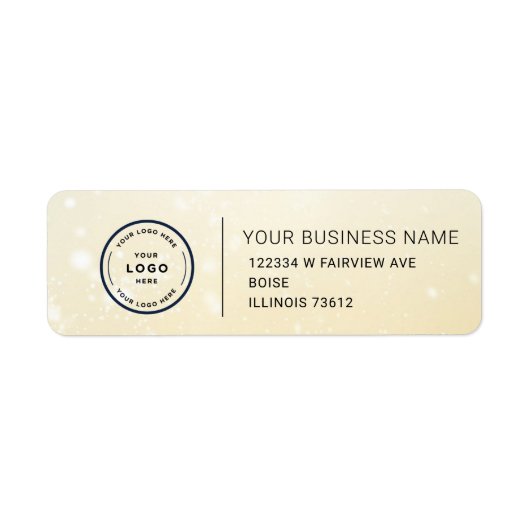 Elegant Custom Business Return Address Label (Voorkant)