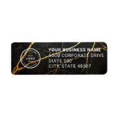 Elegant Custom Business Return Address Label (Voorkant)