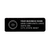 Elegant Custom Business Return Address Label (Voorkant)
