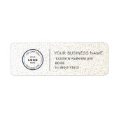 Elegant Custom Business Return Address Label (Voorkant)