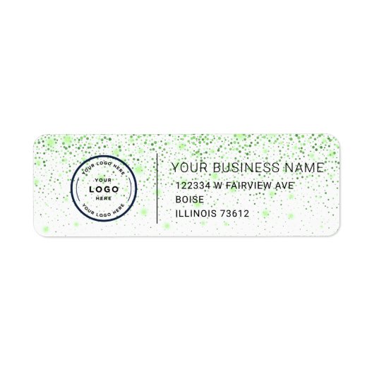 Elegant Custom Business Return Address Label (Voorkant)