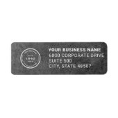 Elegant Custom Business Return Address Label (Voorkant)