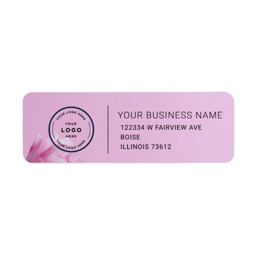 Elegant Custom Business Return Address Label (Voorkant)