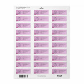 Elegant Custom Business Return Address Label (Full Sheet)