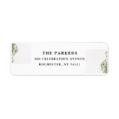 Elegant Custom Business Return Address Label (Voorkant)