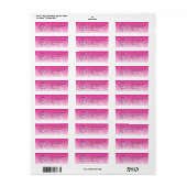 Elegant Custom Business Return Address Label (Full Sheet)
