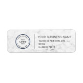 Elegant Custom Business Return Address Label (Voorkant)