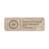 Elegant Custom Business Return Address Label (Voorkant)