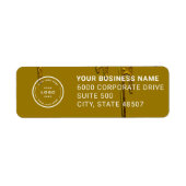 Elegant Custom Business Return Address Label (Voorkant)