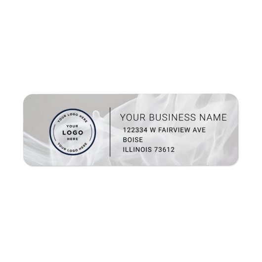 Elegant Custom Business Return Address Label (Voorkant)
