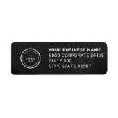 Elegant Custom Business Return Address Label (Voorkant)