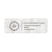 Elegant Custom Business Return Address Label (Voorkant)