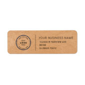Elegant Custom Business Return Address Label (Voorkant)