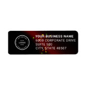 Elegant Custom Business Return Address Label (Voorkant)