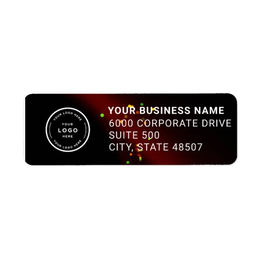 Elegant Custom Business Return Address Label (Voorkant)