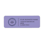 Elegant Custom Business Return Address Label (Voorkant)