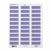 Elegant Custom Business Return Address Label (Full Sheet)
