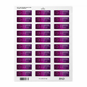 Elegant Custom Business Return Address Label (Full Sheet)