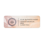Elegant Custom Business Return Address Label (Voorkant)