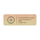Elegant Custom Business Return Address Label (Voorkant)