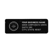 Elegant Custom Business Return Address Label (Voorkant)