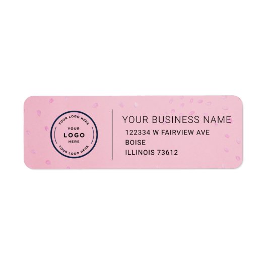 Elegant Custom Business Return Address Label (Voorkant)