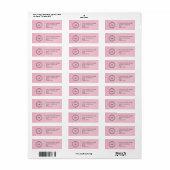 Elegant Custom Business Return Address Label (Full Sheet)