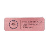 Elegant Custom Business Return Address Label (Voorkant)