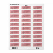 Elegant Custom Business Return Address Label (Full Sheet)