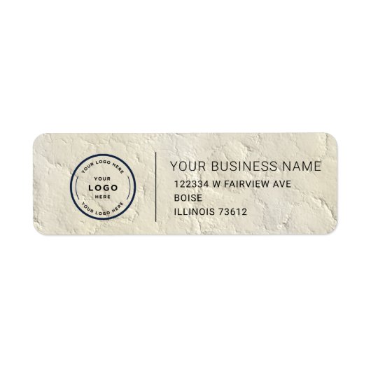 Elegant Custom Business Return Address Label (Voorkant)