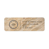 Elegant Custom Business Return Address Label (Voorkant)