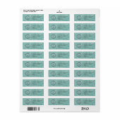 Elegant Custom Business Return Address Label (Full Sheet)