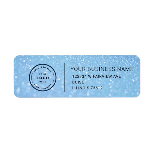 Elegant Custom Business Return Address Label (Voorkant)
