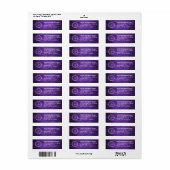 Elegant Custom Business Return Address Label (Full Sheet)