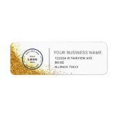 Elegant Custom Business Return Address Label (Voorkant)