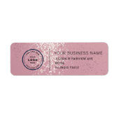 Elegant Custom Business Return Address Label (Voorkant)