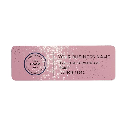 Elegant Custom Business Return Address Label (Voorkant)