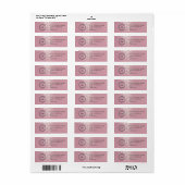 Elegant Custom Business Return Address Label (Full Sheet)