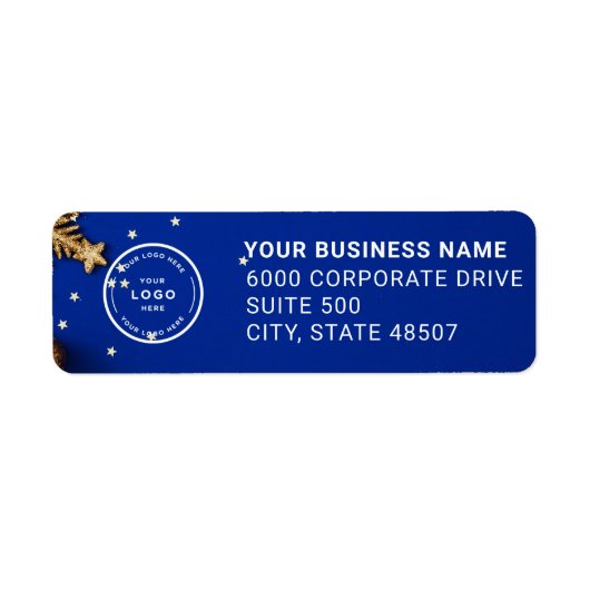 Elegant Custom Business Return Address Label (Voorkant)