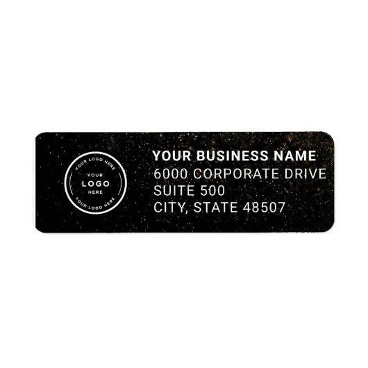 Elegant Custom Business Return Address Label (Voorkant)