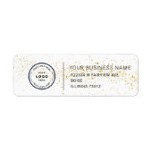 Elegant Custom Business Return Address Label (Voorkant)