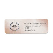 Elegant Custom Business Return Address Label (Voorkant)